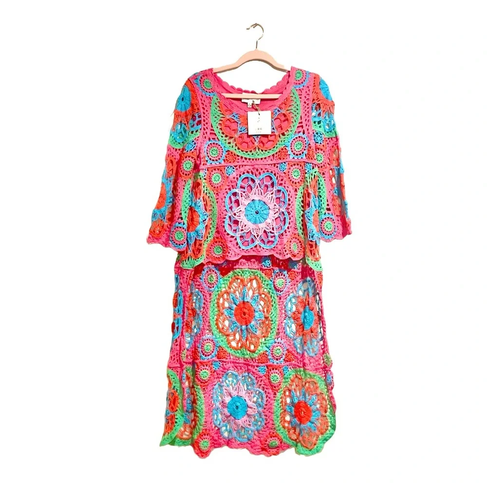 NEW Crochet high-low top - Picture 2 of 9